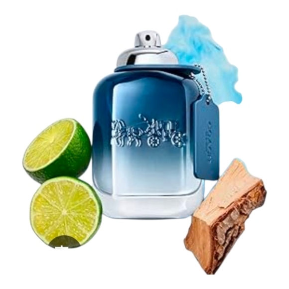 Coach Blue Eau De Toilette 2 Fl Oz Bottle Full Size New And Sealed Package Mens - Picture 4 of 10